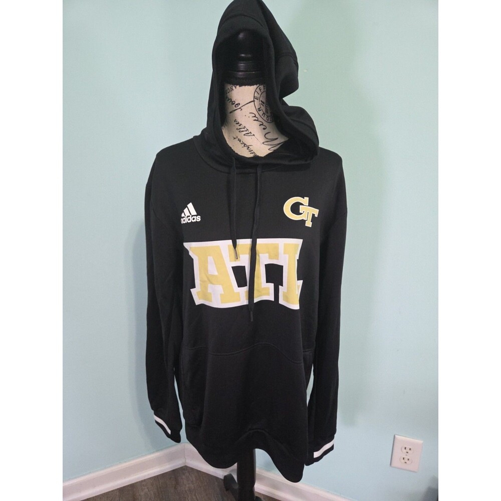 Adidas jacket hoodie mens georgia tech Aeroready large